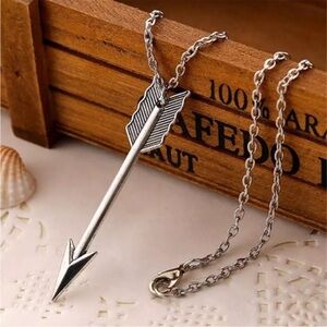 Silver Arrow Pendant Necklace